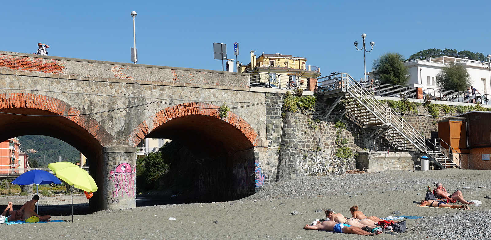 Bahnhof am Strand von Levanto