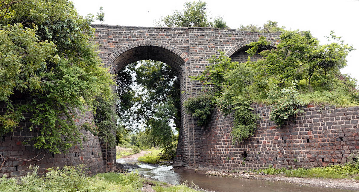 Railway Viaduct at the Phursungi station near Pune