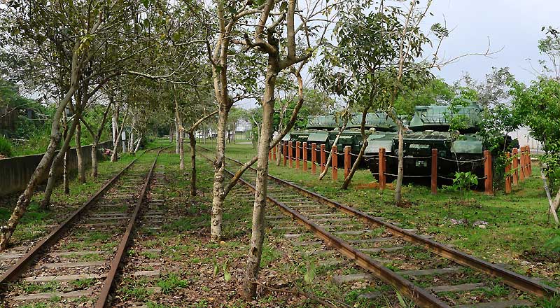 Panzer am Flughafen Taichung