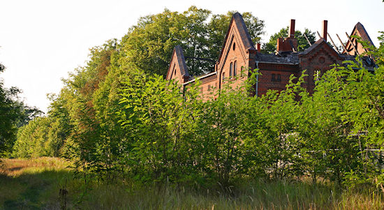 Ruin of the old Station in Dömitz, Elbe