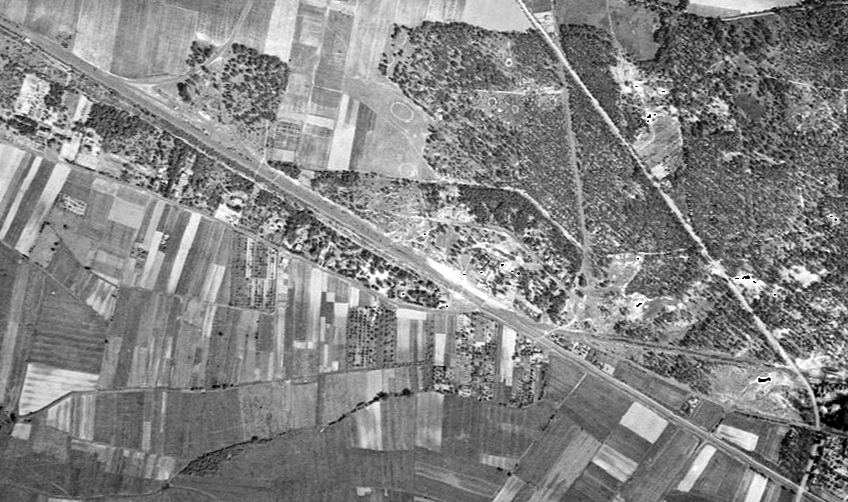 Luftbild von Wittenberge-Lindenberg 1953